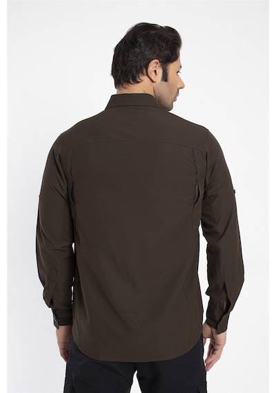 Crozwise Outdoor - Erkek Kahve Spor Gömlek - 7132-04 Kahverengi