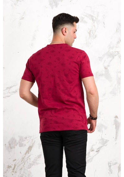 Slimfit Baskılı Pamuklu Erkek Penye T-Shirt (547973477)