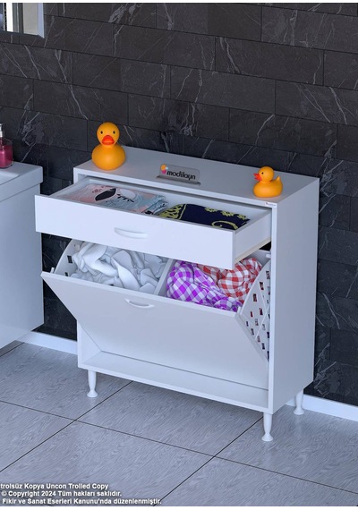 Eliusta Asil 70 Cm Kirli Çamaşır Sepetli Banyo Dolabı 1 Çekmeceli Mutfak Çok Amaçlı Dolap 70x88x32,5 Cm Beyaz Eliusta Asil 70 Cm Kirli Çamaşır Sepetli Banyo Dolabı 1 Çekmeceli Mutfak Çok Amaçlı Dolap 70x88x32,5 Cm Beyaz