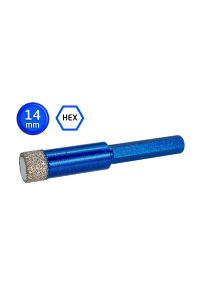 Master 530934 Altıgen Saplı Granit Mermer Delme Panç 14 Mm