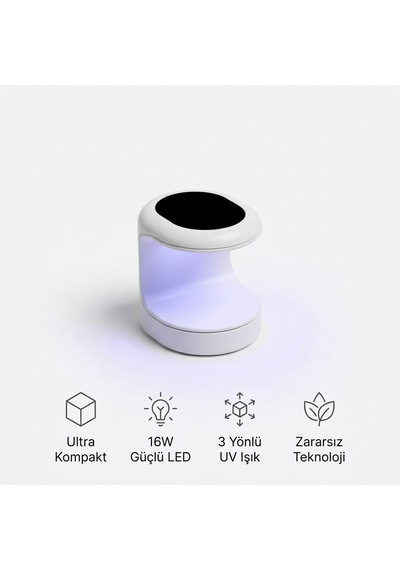 Mini Profesyonel Kalıcı Oje Kurutucu - 16w Güçlü Led