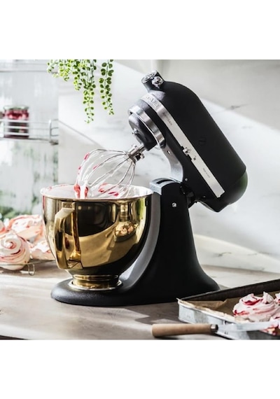 KitchenAid Uyumlu 4,8 L Stand Mikser Için Paslanmaz Çelik Kase Parlak Gold 5ksm5ssbrg