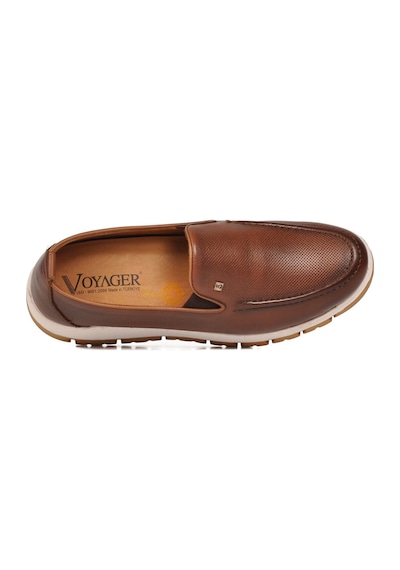 Voyager Erkek Taba Hakiki Deri Rahat Tabanlı Şık Makosen Casual Ayakkabı Loafer 6574 M
