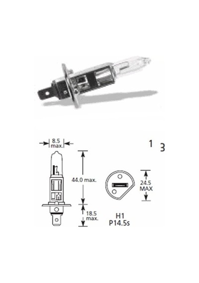 Trobus Halojen Far Ampulü H1 12v 55w