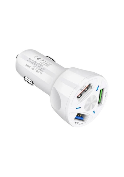 Powermaster Te-091 3'lü Usb Çakmaklık Qc 3.0 Hızlı Araç Şarj Cihazı