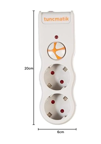 Akım Prizler Beyaz 2'li 525 Joule Diğer