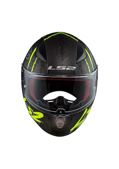 Ls2 Rapıd Raven Mat Siyah - Gri - Neon Sarı Kask