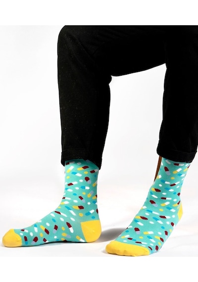 Ozzy Socks Pills Desenli Çorap Yeşil