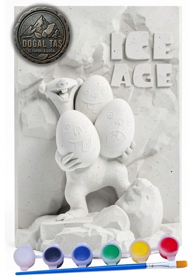 Ice Age Sid 15 Cm Taş Biblo Çocuk Boyama Etkinliği
