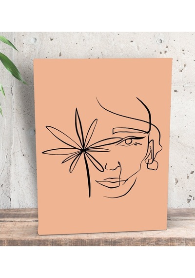 Bk Gift Minimalist Art Tasarımlı Dekoratif Mini Kanvas Tablo 15X2 (551115685)