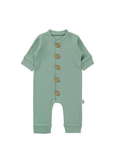 Civil Baby Düz Basic 1-6 Ay Tulum - Yeşil Çağla Yeşili