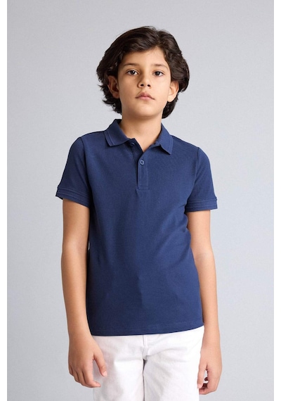 Defacto Basıc Pike Polo Tişört Erkek Çocuk K1689a626smnv31 Lacivert-nv31
