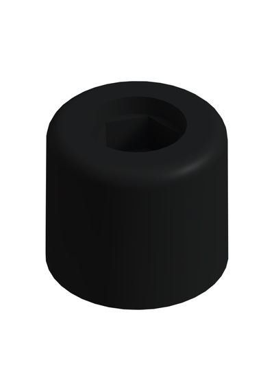 Cateksss Yuvarlak Baza Stoplama Baza Yatak Tutucu 32x28 Mm Baza Stop Siyah - 52 Li Paket