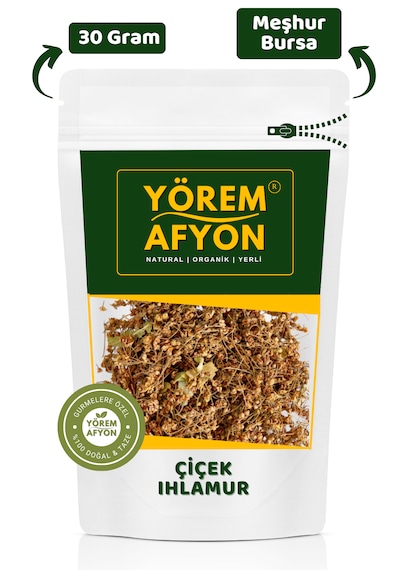 Yörem Afyon Bursa Yöresinden Gölgede Kurusu Keskin Aromalı Saf Çiçek Ihlamur, Şifa Ağacı Tilia Cordata 30gr.