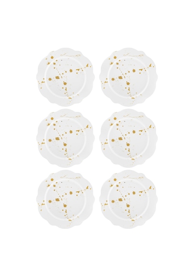 The Mia Splash Pasta Tabağı 6 Parça 21 Cm