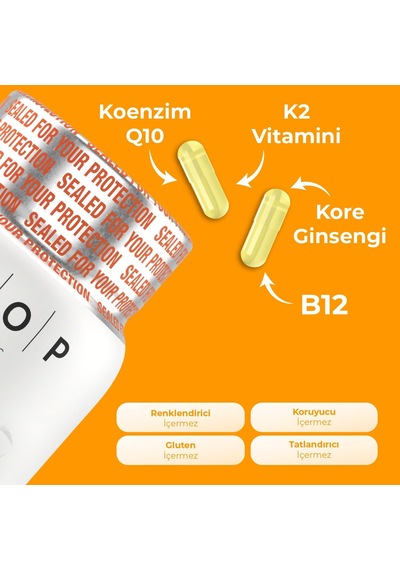 Multivitamin & Mineral 30 Kapsül 11 Vitamin, 9 Mineral Takviye Edici Gıda