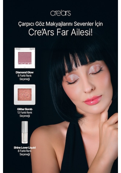 Yoğun Işıltılı Jel Yapılı Tekli Far Cre'ars Diamond Glow Eyeshadow 04 Beige Diamond 16619143