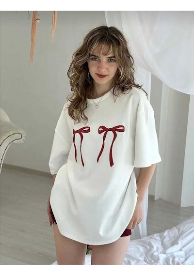 Noıssey Beyaz Kurdale Baskılı