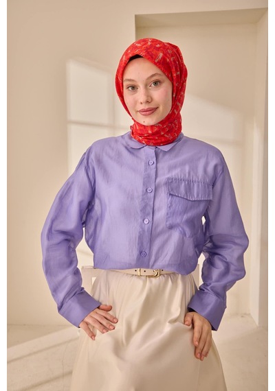 Silk Home Soft Eşarp 73091-32 Turuncu, Mürdüm, Vizon