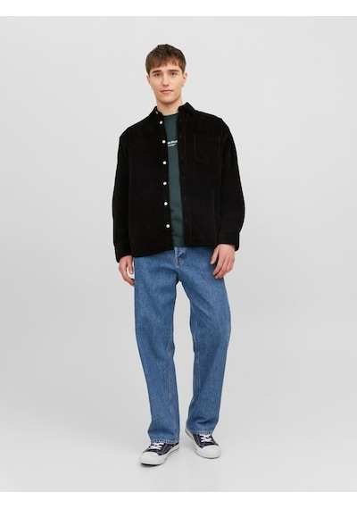 Jack & Jones Jack&jones Oversize Siyah Erkek Gömlek 12239321 001