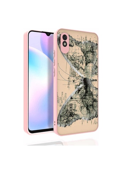 Xiaomi Redmi 9a Kılıf Desenli Kamera Korumalı Parlak Zore Nora Kapak NO4