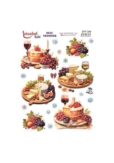 Yılbaşı Sulu Transfer 25x35cm Sty244
