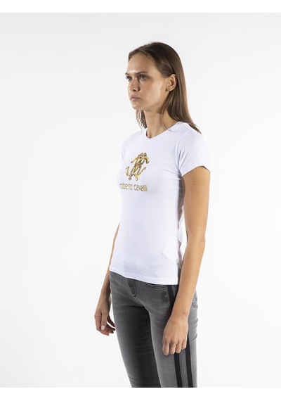 ROBERTO CAVALLI  Kadın T'shirt RRC5379L Beyaz