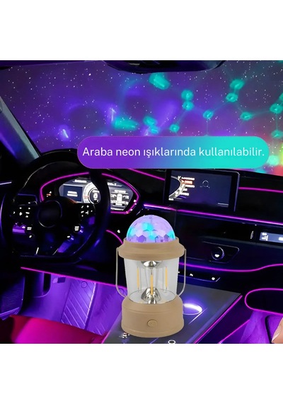 Farissu Çok Fonksiyonlu Renkli Şarj Edilebilir Kamp Lambası Pratik Ve Şık Aydınlatma Çözümü Çok Renkli