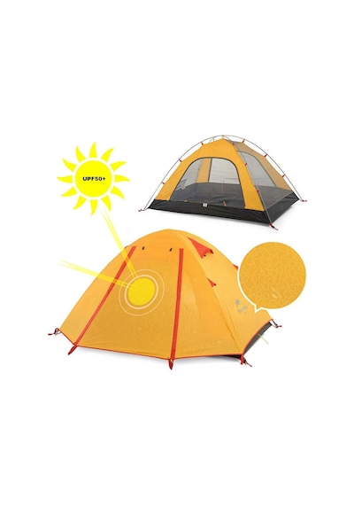Naturehike P-Serisi 3 Kişilik Kamp Çadırı Turuncu