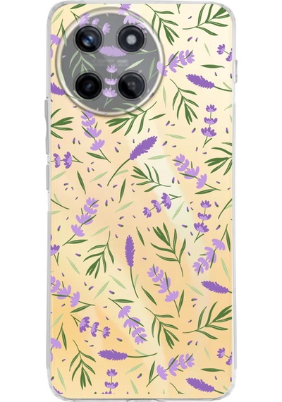 Realme 11 İle Uyumlu Water Color 3 Baskılı Kamera Korumalı Şeffaf Kılıf Şeffaf