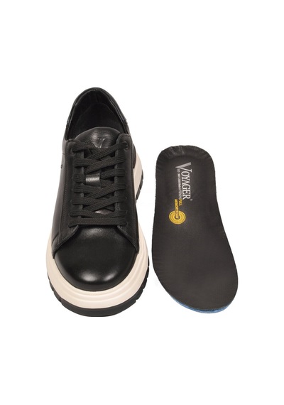 Voyager Siyah Hakiki Deri Hafızalı Taban Erkek Casual Ayakkabı Sneaker M387 M