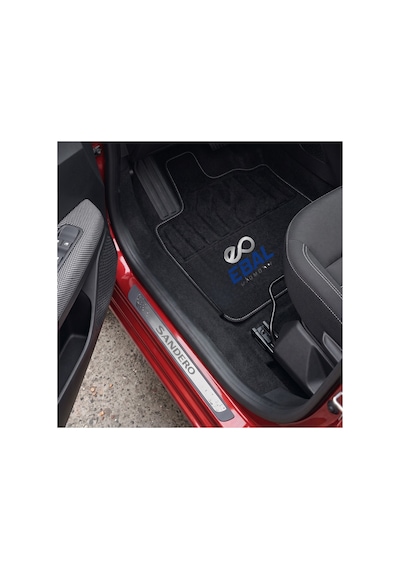 Dacia Sandero 2 Stepway Krom Kapı Eşik Koruması 2013 Üzeri 4 Parça Paslanmaz Çelik Abs Çerçeve