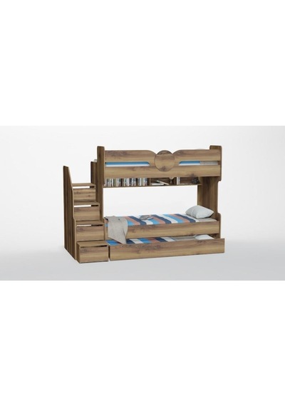 2Aevmoduler Mdf 3 Kişilik Ranza 1.Kalite