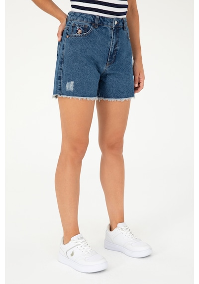 U.s. Polo Assn. Kadın Mavi Şort Jean 50283841-dn0022 Mavi