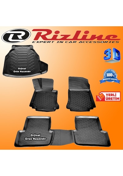 Mercedes W204 3D Paspas+Plstk Set Bagaj Havuz 2007-2014 Arası N11.13882
