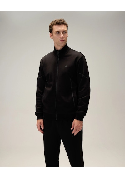 Ellesse 5wm1545-bk Erkek Fermuarlı Sweat Siyah Lacivert
