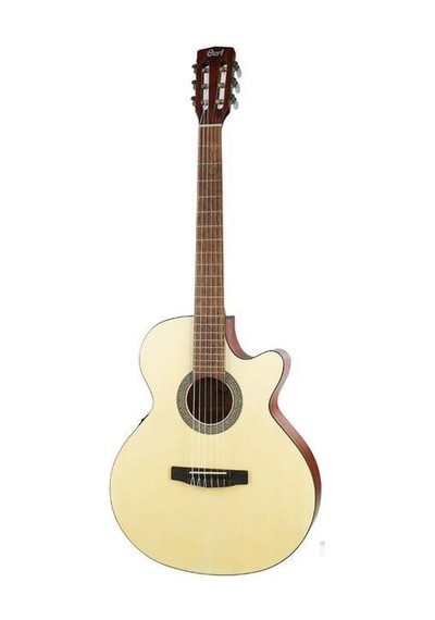 Cort Cec1 Opw Elektro Klasik Gitar, Çantalı ,open Pore, Ladin