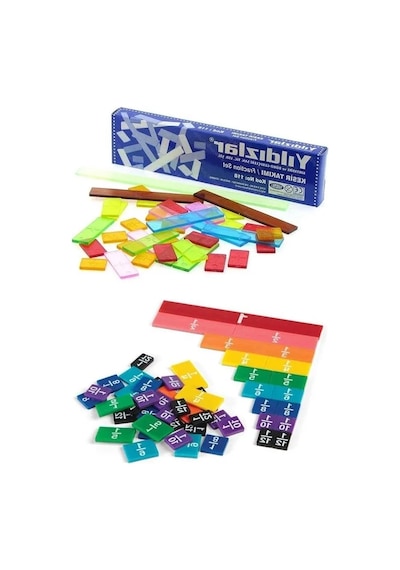 39 Parça Kesir Takımı, Plastik Matematik Okul Malzemesi