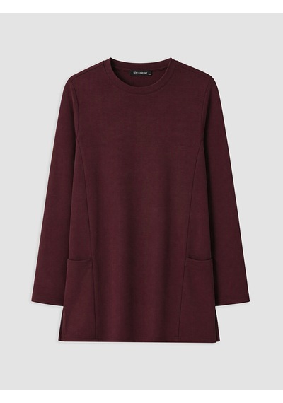 Lcw Everyday Mürdüm Bisiklet Yaka Soft Touch Kadın Tunik