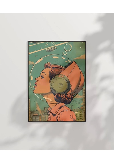 Çerçevesiz Poster Uzay Kadınları