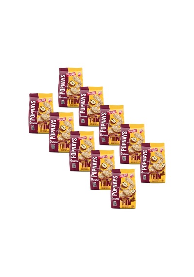 Yayla Popnays Gurme Elma Ve Tarçın Çeşnili Kepekli İnce Pirinç Patlağı 80 G X10