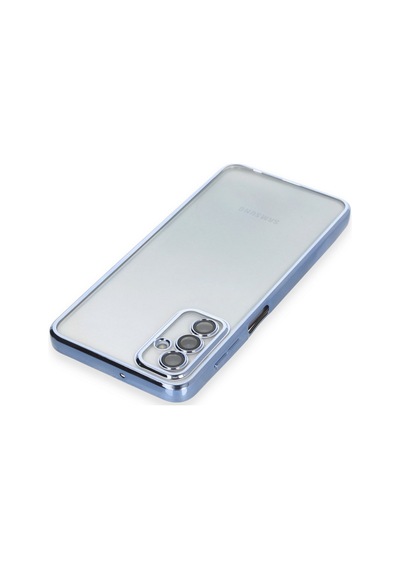 Samsung Galaxy M23 Uyumlu Kılıf Lensli Silikon - Açık Mavi