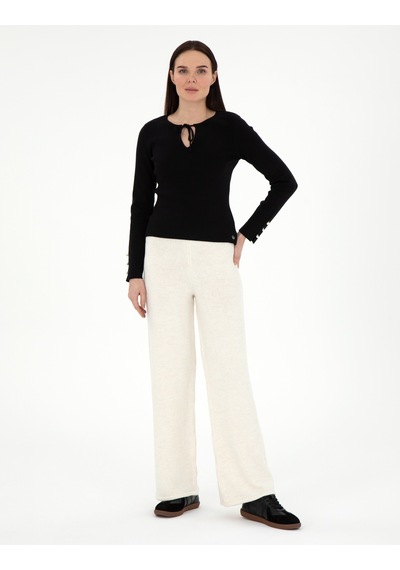Pierre Cardin Kadın Ekru Pantolon Triko 50296235-vr019 Ekru