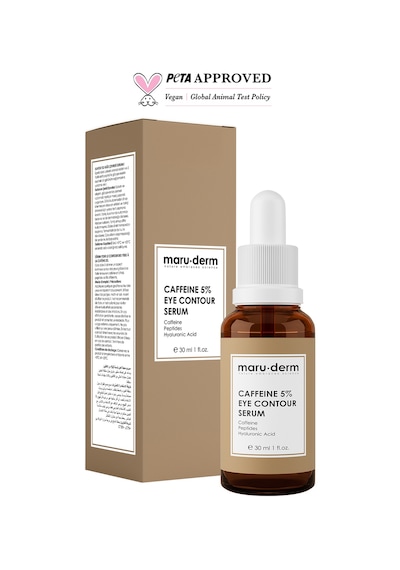 Maruderm Caffeine %5 + Peptides + Hyalüronik Asit Göz Çevresi Serumu 30 ML