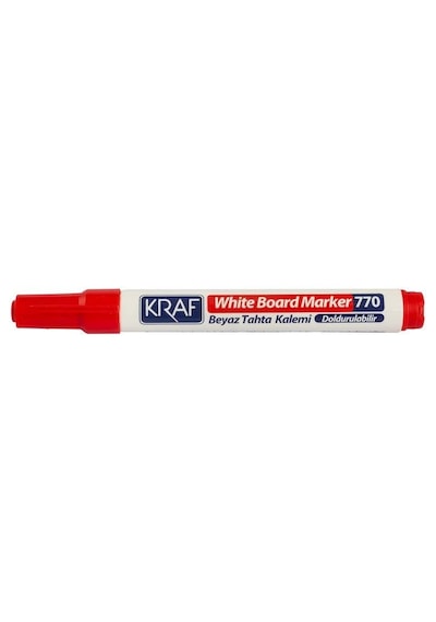 KRAF TAHTA KALEMİ DOLDURULABİLİR KIRMIZI 12 Lİ