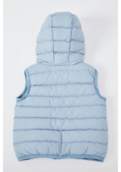 Benitto Kids Kapüşonlu Erkek Bebek Çocuk Yelek 51306 Mavi