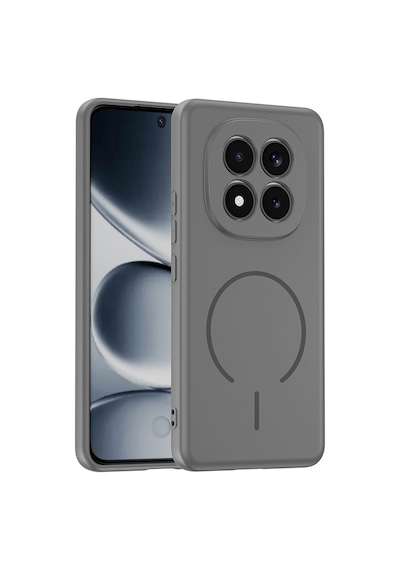 Maks Technology Redmi Note 15 Pro 4g Kılıf M-safe Şarj Özellikli Mkst Meta Kapak - Titanyum-gri Titanyum Gri