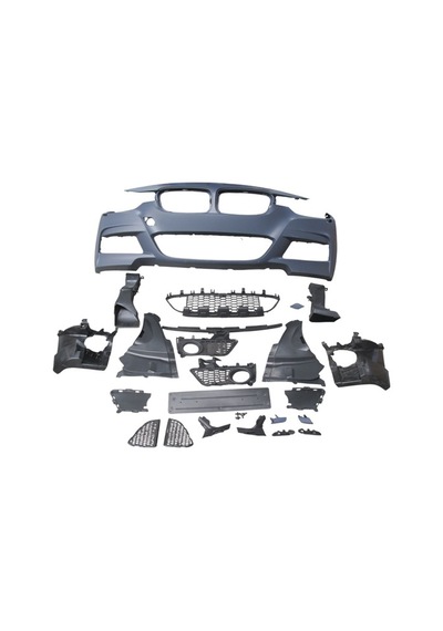 Bmw 3 Serı F30 12/18 Ön Tampon Komple Izgaralı/plaka Plastikli F.yık.lı Mtech/lcı