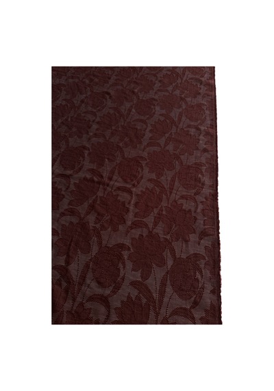 Transparan Dökümlü Jakarlı Modal Kumaş En 145 Cm Elbise Abaya Kimono Ve Tesettür Giyim Bordo