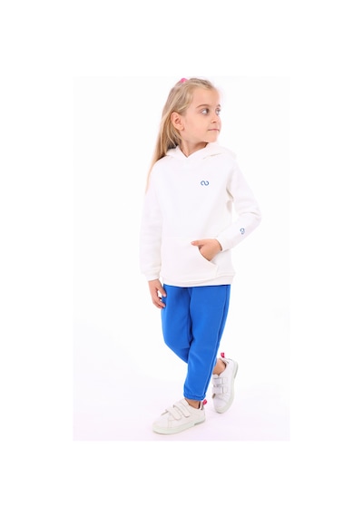 Toontoy Kids Toontoy Unisex Çocuk Nakışlı Sweatshirt Ekru